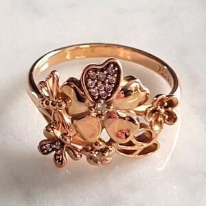Pandora Rose Gold Tone Wildflower Ring